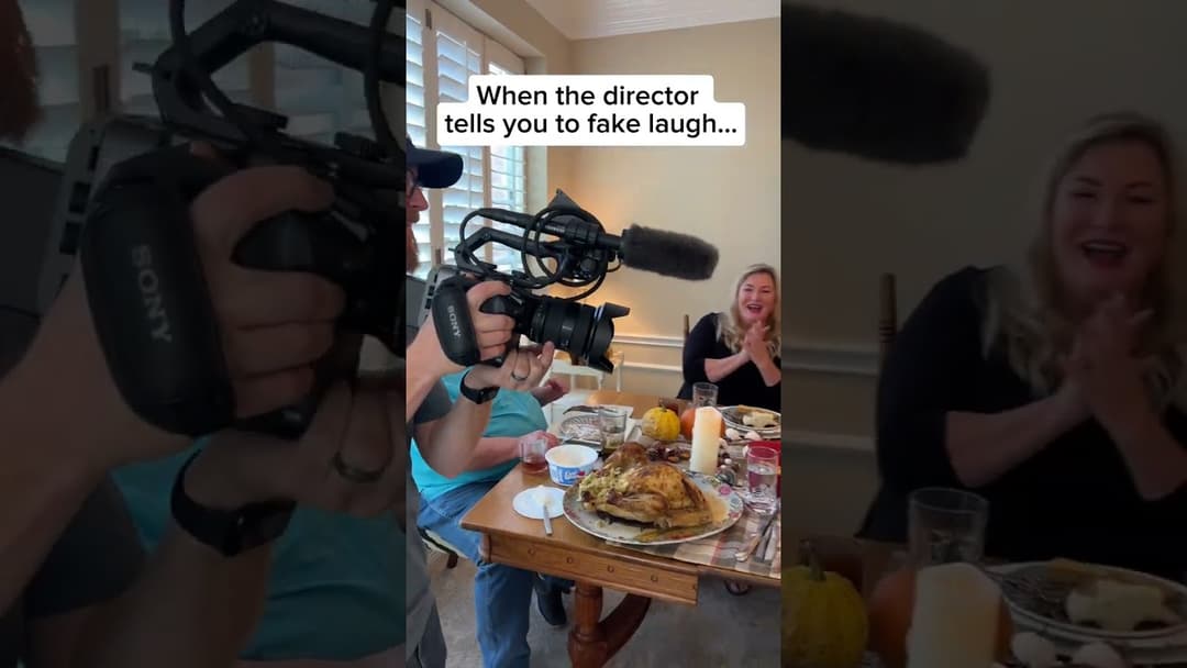 When the Director Tells You to Fake Laugh…