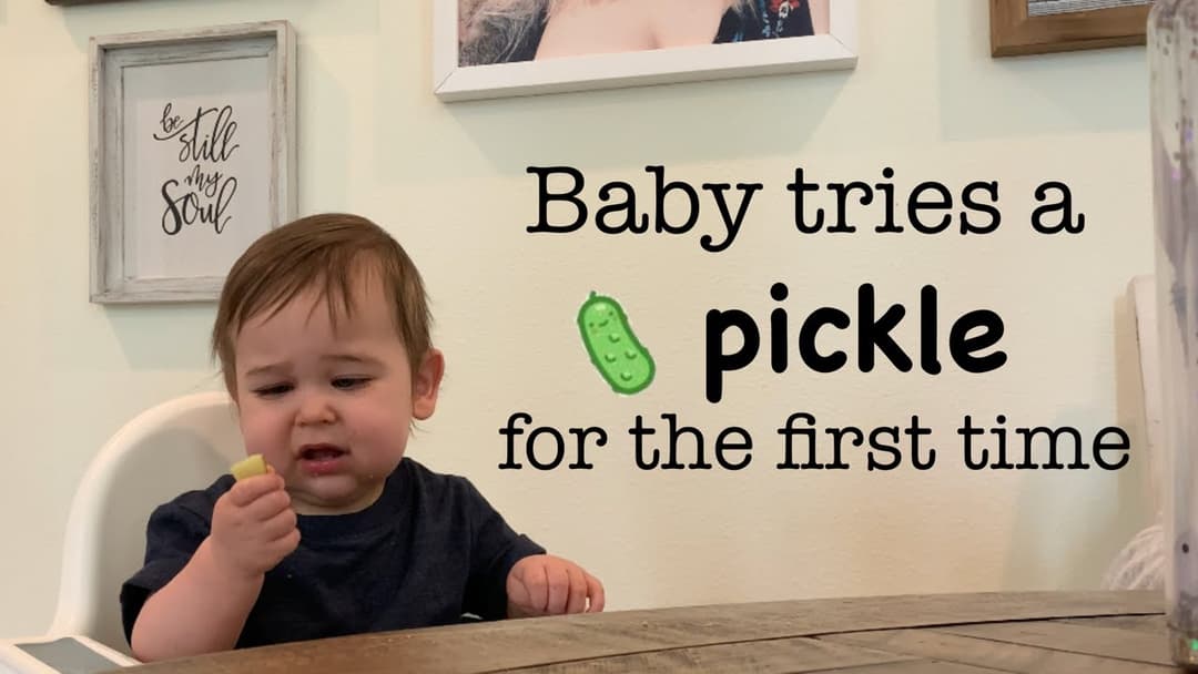 Baby tries a Pickle